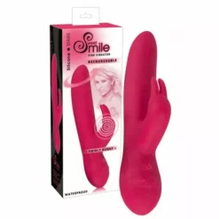 Sweet Smile - Roze Siliconen Rabbit Vibrator -Clitoris Vibrators Verkoop 05797930000
