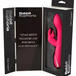 Vibe Couture Zuigende Rabbit Vibrator Euphoria - Roze -Clitoris Vibrators Verkoop 05944230000 zuigende rabbit vibrator roze 7