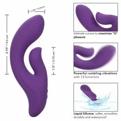 California Exotic Rabbit Vibrator Stella Dual Pleaser - Paars 13 California Exotic Rabbit Vibrator Stella Dual Pleaser - Paars -Clitoris Vibrators Verkoop 14943 purple 03