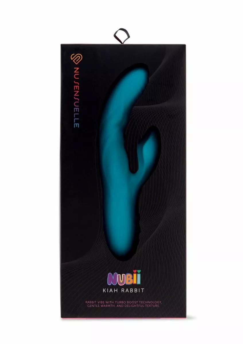 Nu Sensuelle Rabbit Vibrator Nubii Kiah - Blauw 4 Nu Sensuelle Rabbit Vibrator Nubii Kiah - Blauw - Afbeelding 2