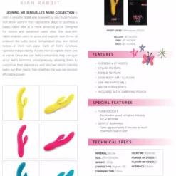 Nu Sensuelle Rabbit Vibrator Nubii Kiah - Roze 12 Nu Sensuelle Rabbit Vibrator Nubii Kiah - Roze -Clitoris Vibrators Verkoop 17531 pink 05