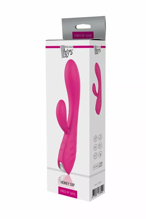 Dreamtoys Rabbit Vibrator Honey Dip Magenta 4 Dreamtoys Rabbit Vibrator Honey Dip Magenta - Afbeelding 2