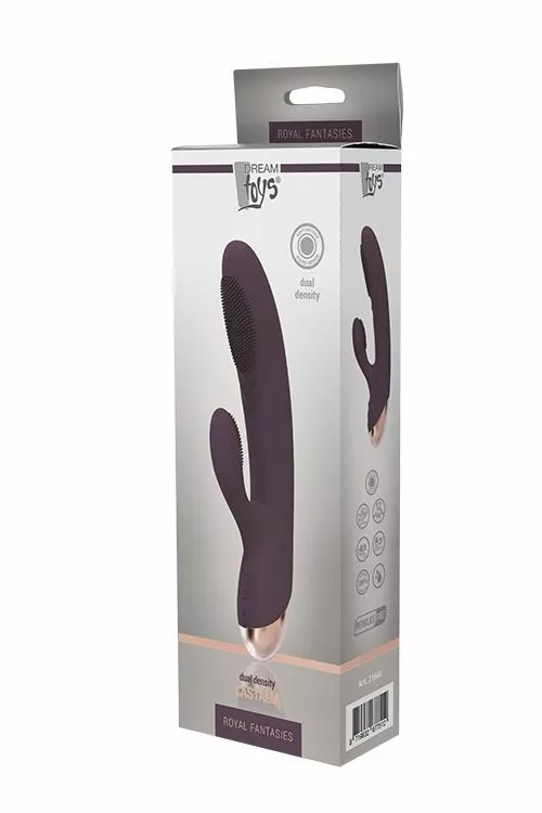 Dreamtoys Rabbit Vibrator Dual Density Royal Fantasys Castalia - Paars 6 Dreamtoys Rabbit Vibrator Dual Density Royal Fantasys Castalia - Paars - Afbeelding 4