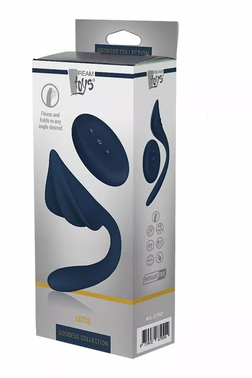 Dreamtoys Buigzame Vibrator Lotis - Blauw 9 Dreamtoys Buigzame Vibrator Lotis - Blauw - Afbeelding 7