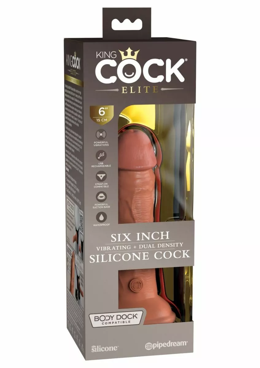 King Cock Realistische Vibrator 18 Cm 2Density Caramel 4 King Cock Realistische Vibrator 18 Cm 2Density Caramel - Afbeelding 2