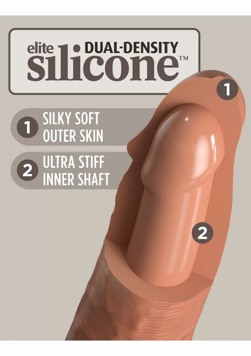 King Cock Realistische Vibrator 18 Cm 2Density Caramel 9 King Cock Realistische Vibrator 18 Cm 2Density Caramel - Afbeelding 7