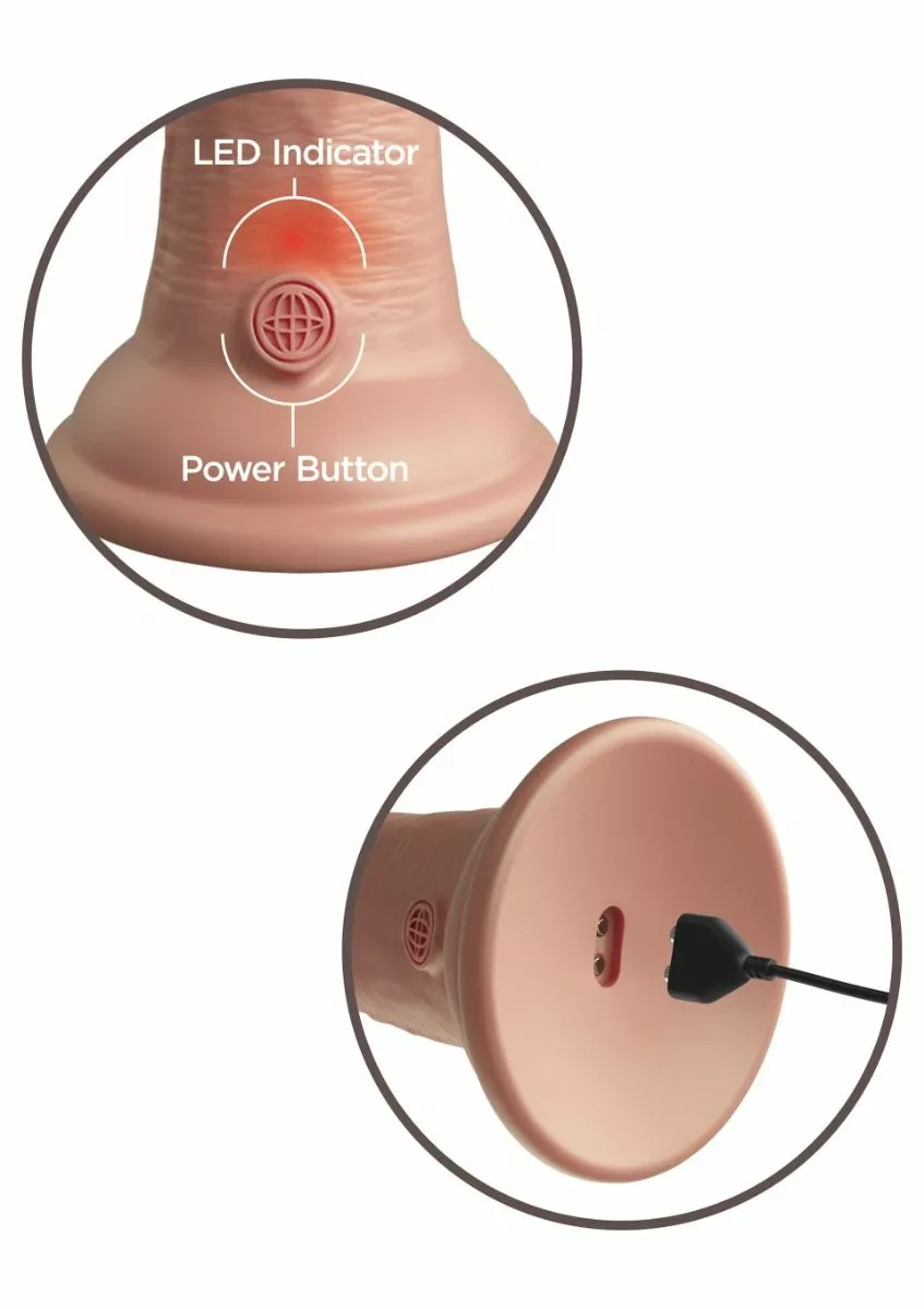 King Cock Realistische Vibrator 18 Cm 2Density 10 King Cock Realistische Vibrator 18 Cm 2Density - Afbeelding 8