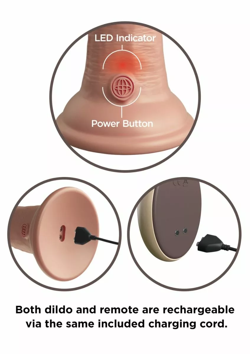 King Cock Realistische Vibrator 2Density 25 Cm 10 King Cock Realistische Vibrator 2Density 25 Cm - Afbeelding 8