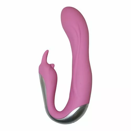 ToyJoy Siliconen Vibrator Dubbele Motor - Roze 3 ToyJoy Siliconen Vibrator Dubbele Motor - Roze