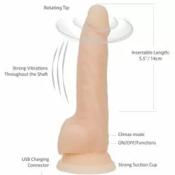 Roterende Vibrator Naked Addiction -Clitoris Vibrators Verkoop 6455 8
