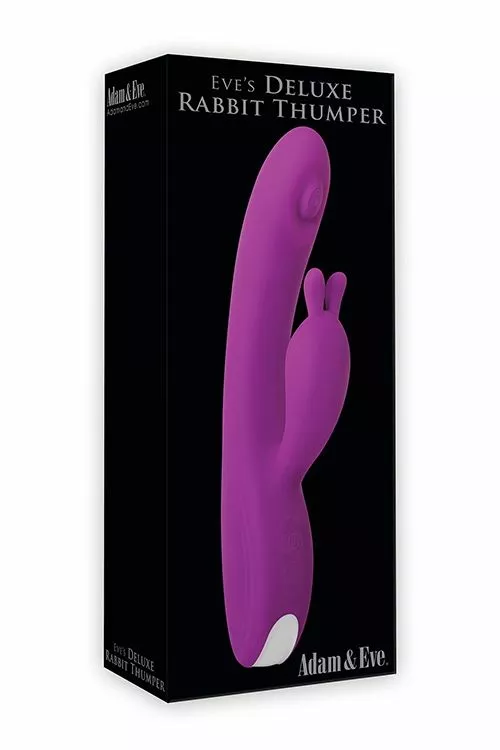 Adam & Eve A&E Eves Deluxe Rabbit Vibrator - Thumper - 5 Jaar Garantie 4 Adam & Eve A&E Eves Deluxe Rabbit Vibrator - Thumper - 5 Jaar Garantie - Afbeelding 2