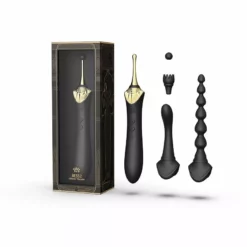 ZALO Bess 2 Verwarmende Clitoris Massager Met 4 Opzetstukken - Zwart -Clitoris Vibrators Verkoop bess 2 verwarmende clitoris massager met 4 opzetstukken zwart 2