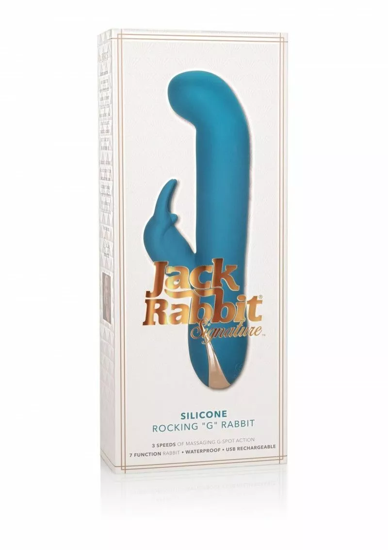California Exotic Blauwe G-spot Rabbit Vibrator 6 California Exotic Blauwe G-spot Rabbit Vibrator - Afbeelding 4