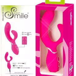 Sweet Smile Buigzame Rabbit Vibrator - Roze -Clitoris Vibrators Verkoop buigzame rabbit vibrator roze verpakking open kopie