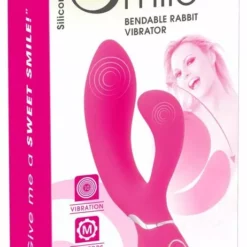 Sweet Smile Buigzame Rabbit Vibrator - Roze -Clitoris Vibrators Verkoop buigzame rabbit vibrator roze verpakt kopie