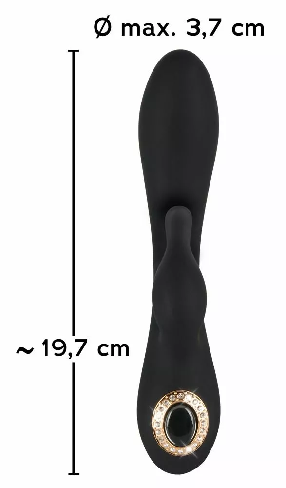 Cleopatra Rabbit Vibrator - Zwart 4 Cleopatra Rabbit Vibrator - Zwart - Afbeelding 2
