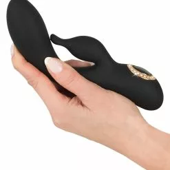Cleopatra Rabbit Vibrator - Zwart 23 Cleopatra Rabbit Vibrator - Zwart -Clitoris Vibrators Verkoop cleopatra rabbit vibrator zwart vb hand