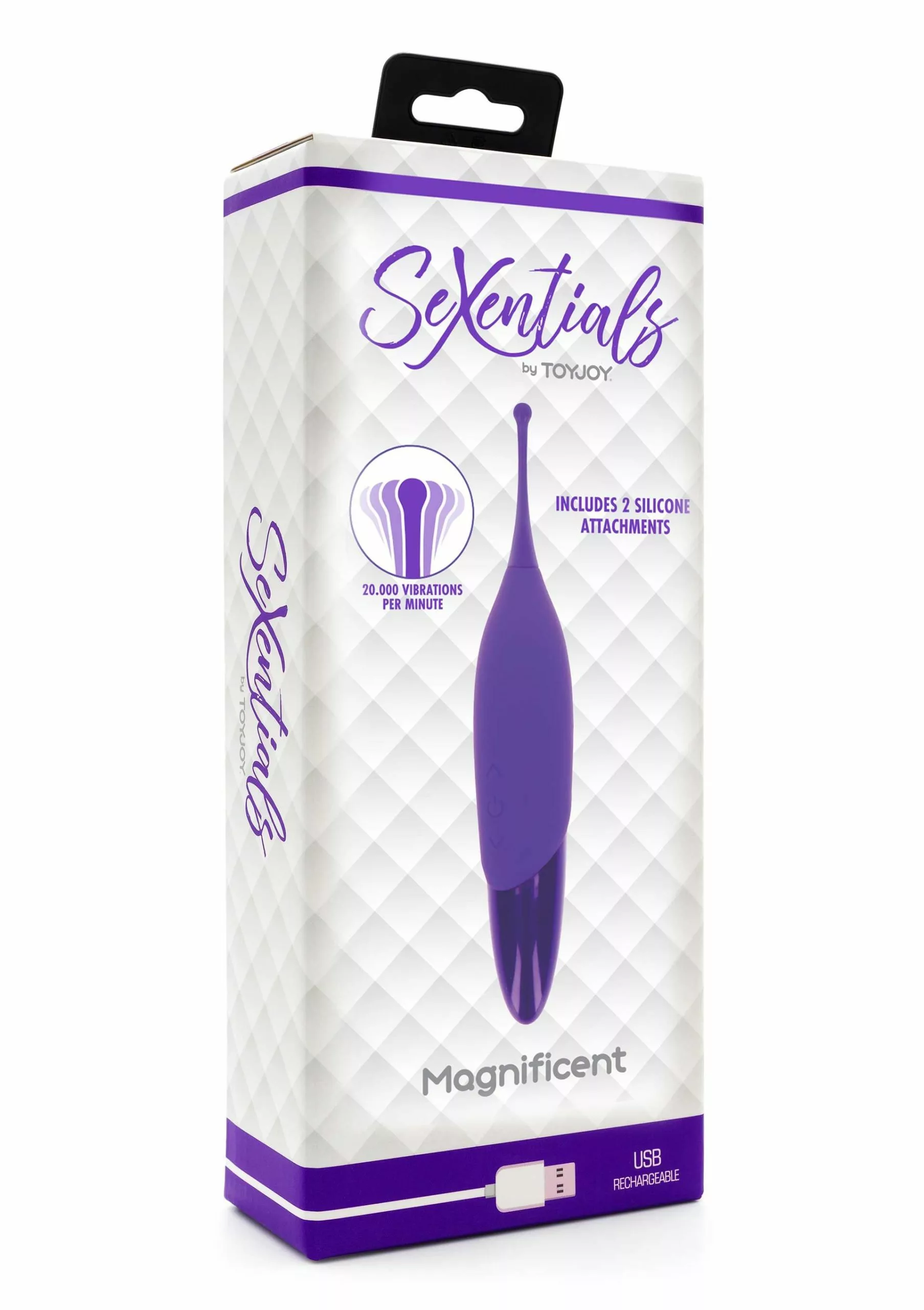 ToyJoy Clitoris Stimulator Magnificant - Paars 6 ToyJoy Clitoris Stimulator Magnificant - Paars - Afbeelding 4