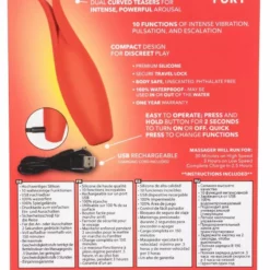 California Exotic Clitoris Vibrator Red Hot Fury -Clitoris Vibrators Verkoop clitoris vibrator red hot fury ak