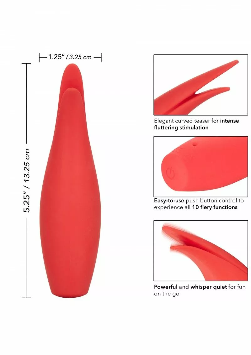 California Exotic Clitoris Vibrator Red Hot Sizzle 11 California Exotic Clitoris Vibrator Red Hot Sizzle - Afbeelding 9