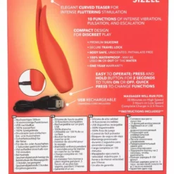 California Exotic Clitoris Vibrator Red Hot Sizzle 17 California Exotic Clitoris Vibrator Red Hot Sizzle -Clitoris Vibrators Verkoop clitoris vibrator red hot sizzle ak