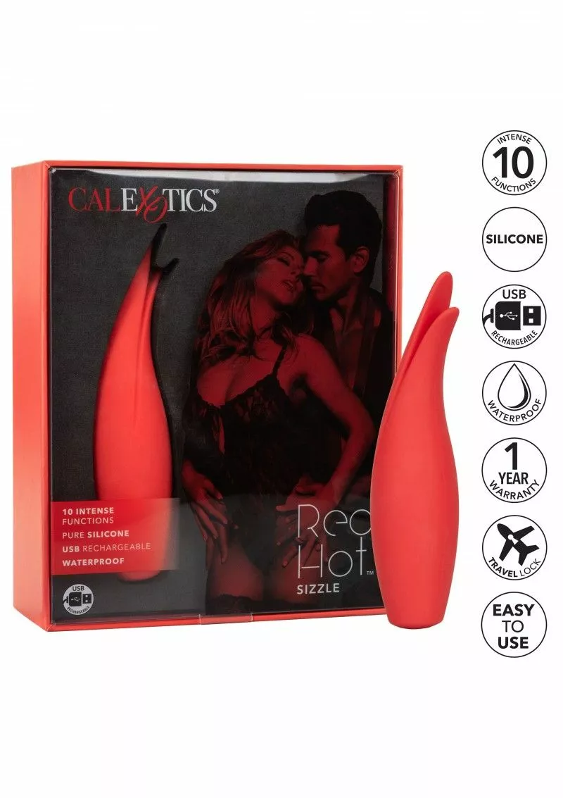 California Exotic Clitoris Vibrator Red Hot Sizzle 7 California Exotic Clitoris Vibrator Red Hot Sizzle - Afbeelding 5