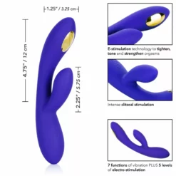 California Exotic Rabbit Vibrator - Dual Wand -Clitoris Vibrators Verkoop e stim rabbit vibrator dual wand afm scaled