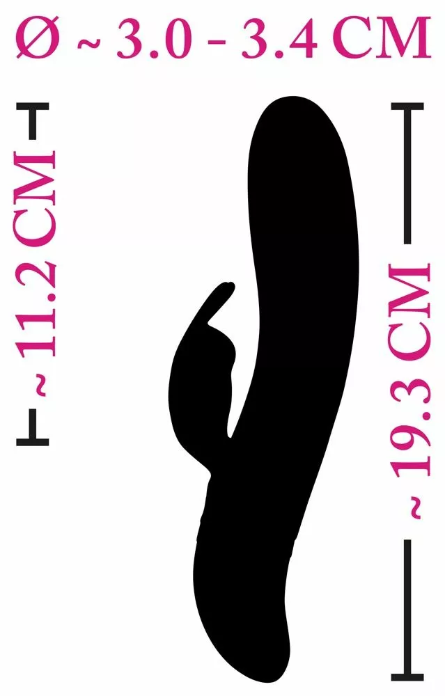 XOUXOU Electro Rabbit Vibrator - Zwart 5 XOUXOU Electro Rabbit Vibrator - Zwart - Afbeelding 3