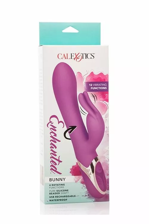 California Exotic Rabbit Vibrator Enchanted Bunny Paars 4 California Exotic Rabbit Vibrator Enchanted Bunny Paars - Afbeelding 2
