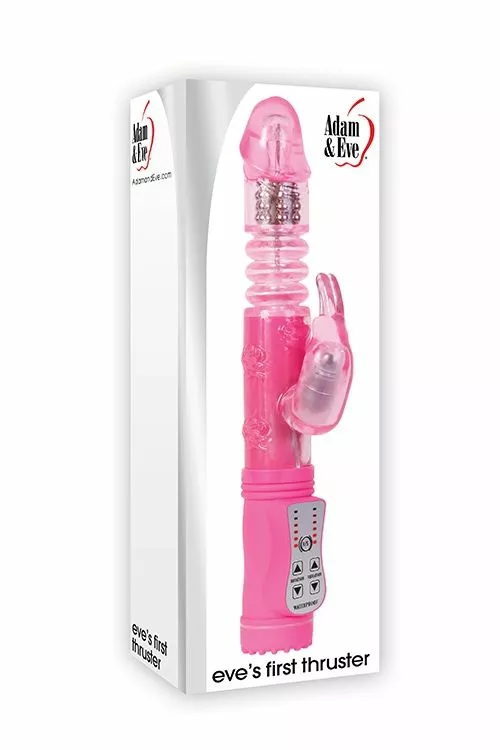 Adam & Eve Eva Haar Eerste Stotende Vibrator - Roze 4 Adam & Eve Eva Haar Eerste Stotende Vibrator - Roze - Afbeelding 2