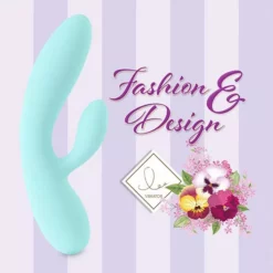 FeelzToys - Lea Rabbit Vibrator Blauw -Clitoris Vibrators Verkoop feelztoys lea rabbit vibrator blauw bloem