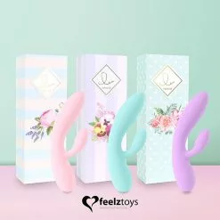 FeelzToys - Lea Rabbit Vibrator Roze 15 FeelzToys - Lea Rabbit Vibrator Roze -Clitoris Vibrators Verkoop feelztoys lea rabbit vibrator lila kleuren 1
