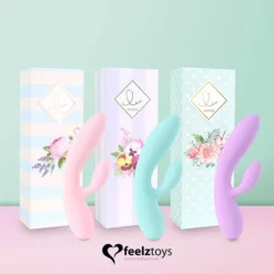 FeelzToys - Lea Rabbit Vibrator Blauw -Clitoris Vibrators Verkoop feelztoys lea rabbit vibrator lila kleuren 2