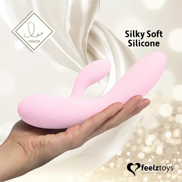 FeelzToys - Lea Rabbit Vibrator Roze 7 FeelzToys - Lea Rabbit Vibrator Roze - Afbeelding 5