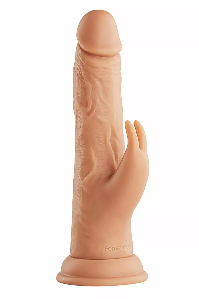 FemmeFunn Roterende En Vibrerende Rabbit Vibrator - Huidskleur 5 FemmeFunn Roterende En Vibrerende Rabbit Vibrator - Huidskleur - Afbeelding 3