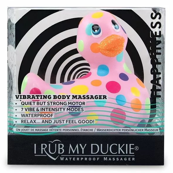 Bigteaze Toys I Rub My Duckie 2.0 Happiness - Pink / Multi 4 Bigteaze Toys I Rub My Duckie 2.0 Happiness - Pink / Multi - Afbeelding 2