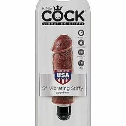King Cock Stiffy Realistische Vibrator 17 Cm-Zwart -Clitoris Vibrators Verkoop king cock stiffy realistische vibrator 16 cm bruin verpakt
