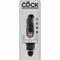 King Cock Stiffy Realistische Vibrator 21 Cm-Huidskleur -Clitoris Vibrators Verkoop king cock stiffy realistische vibrator 21 cm zwart verpakt