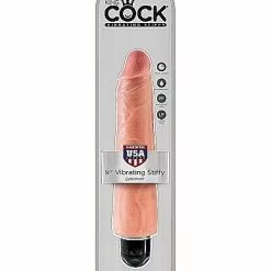 King Cock Stiffy Realistische Vibrator 29 Cm-Zwart -Clitoris Vibrators Verkoop king cock stiffy realistische vibrator 29 cm huid verpakt