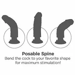 King Cock Realistische Vibrator 20 Cm