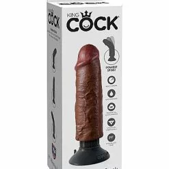 King Cock Realistische Vibrator 20 Cm -Clitoris Vibrators Verkoop king cock realistische vibrator 20 cm verpakt