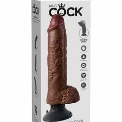 King Cock Realistische Vibrator Met Ballen -Clitoris Vibrators Verkoop king cock realistische vibrator met ballen verpakt