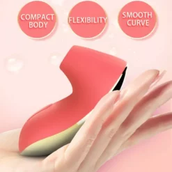 Leten Clitoris Stimulator Hot Kiss - Rood 10 Leten Clitoris Stimulator Hot Kiss - Rood -Clitoris Vibrators Verkoop leten sucking massager in hand