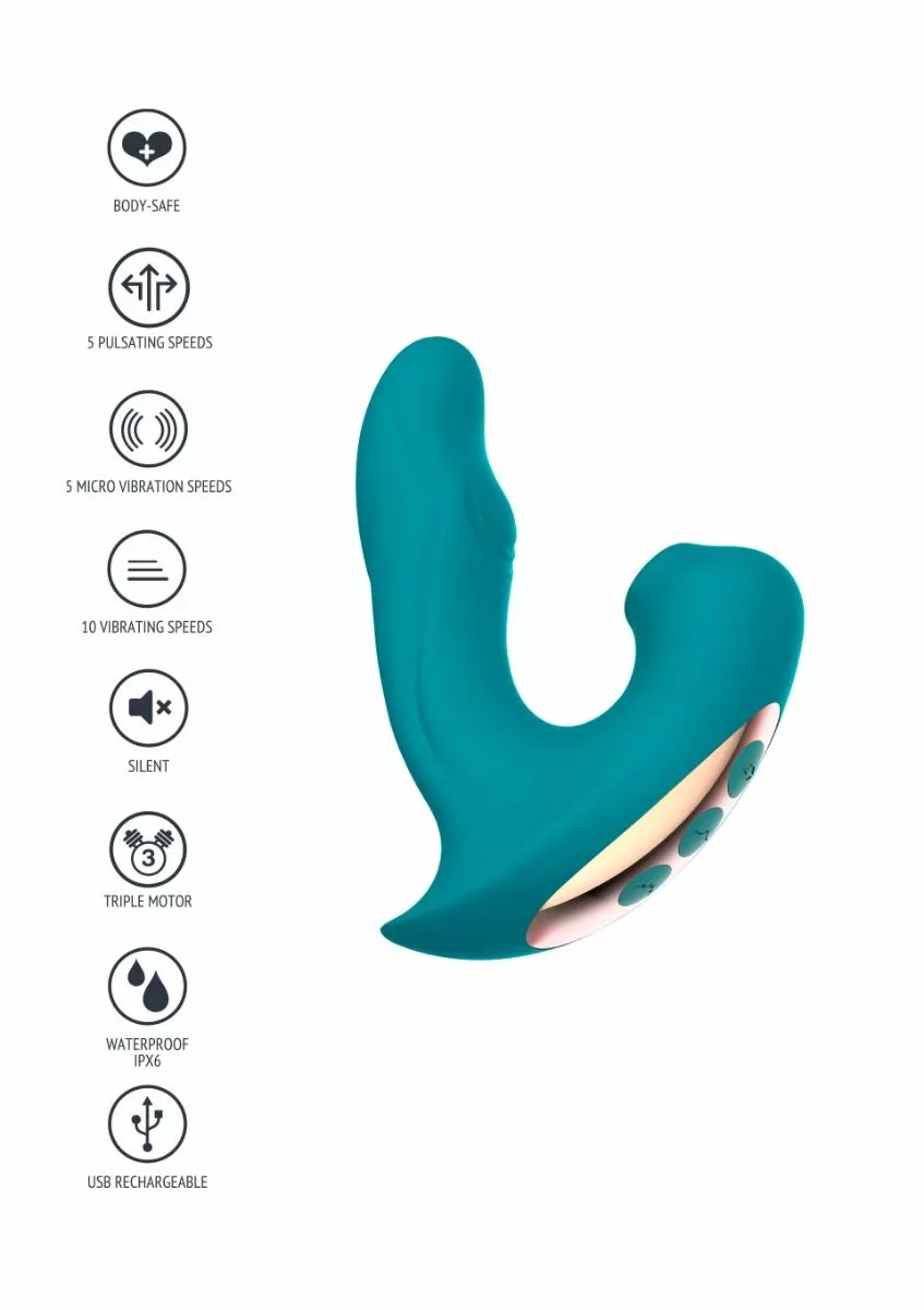 Xocoon Luchtdruk Vibrator Eternal Love Vibe - Groen 10 Xocoon Luchtdruk Vibrator Eternal Love Vibe - Groen - Afbeelding 8