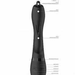 Vive Nilo Rabbit Vibrator - Zwart -Clitoris Vibrators Verkoop nilo rabbit vibrator zwart opties