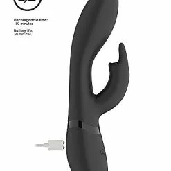 Vive Nilo Rabbit Vibrator - Zwart -Clitoris Vibrators Verkoop nilo rabbit vibrator zwart usb