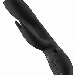 Vive Nilo Rabbit Vibrator - Zwart -Clitoris Vibrators Verkoop nilo rabbit vibrator zwart zijkant