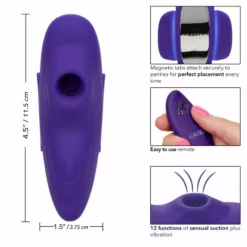 Calexotics Boundless Op Afstand Zuigende Panty Teaser - Paars -Clitoris Vibrators Verkoop op afstand zuigende panty teaser paars 3