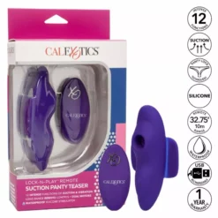 Calexotics Boundless Op Afstand Zuigende Panty Teaser - Paars -Clitoris Vibrators Verkoop op afstand zuigende panty teaser paars 4