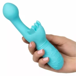 California Exotic Oplaadbare Butterfly Kiss - Blauw -Clitoris Vibrators Verkoop oplaadbare butterfly kiss blauw hand